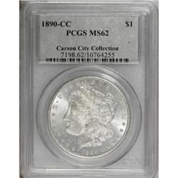 1890-CC $1 MS62 PCGS. Ex: Carson City Collection.