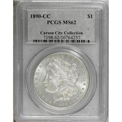1890-CC $1 MS62 PCGS. Ex: Carson City Collection.