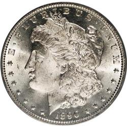 1890-O $1 MS63 PCGS. PCGS Population (2903/2812). NGC