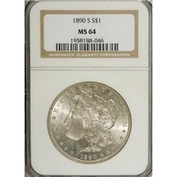 1890-S $1 MS64 NGC. NGC Census: (1726/318). PCGS P