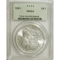 1891 $1 MS64 PCGS. PCGS Population (1165/82). NGC