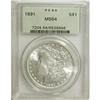 Image 1 : 1891 $1 MS64 PCGS. PCGS Population (1165/82). NGC
