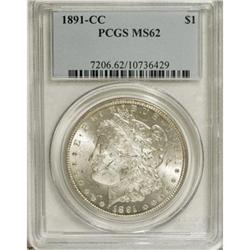 1891-CC $1 MS62 PCGS. PCGS Population (2081/6489).