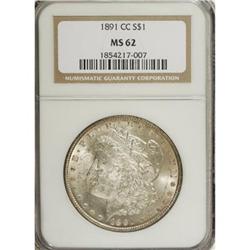 1891-CC $1 MS62 NGC. NGC Census: (1139/3158). PCGS
