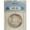 Image 1 : 1891-CC $1 MS62 ANACS. NGC Census: (1139/3158). PC
