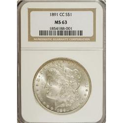 1891-CC $1 MS63 NGC. NGC Census: (1749/1399). PCGS