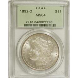 1892-O $1 MS64 PCGS. PCGS Population (1325/130). N