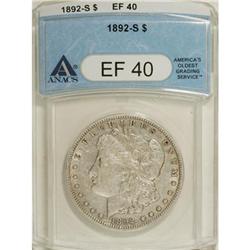 1892-S $1 XF40 ANACS. NGC Census: (221/1511). PCGS