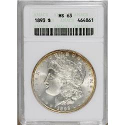 1893 $1 MS63 ANACS. NGC Census: (496/658). PCGS Po
