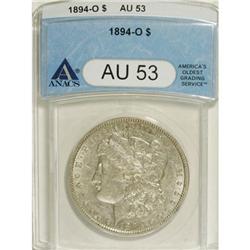 1894-O $1 AU53 ANACS. NGC Census: (239/1568). PCGS Pop