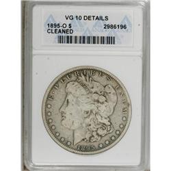 1895-O $1 --Cleaned--ANACS. VG10 Details. NGC Censu