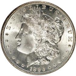 1896 $1 MS65 NGC. NGC Census: (3370/555). PCGS Populat