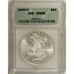 1900-O $1 MS66 PCGS. PCGS Population (684/29). NGC Cen