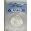 Image 1 : 1900-O/CC $1 MS63 ANACS. NGC Census: (529/820). PCGS P