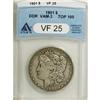 Image 3 : 1901 $1 VF25 ANACS. Double Die Reverse, VAM-3, Top-100