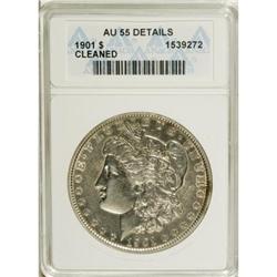 1901 $1 --Cleaned--ANACS. AU55 Details. NGC Census: