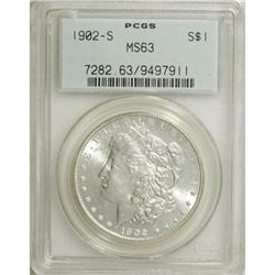 1902-S $1 MS63 PCGS. PCGS Population (1171/1386).