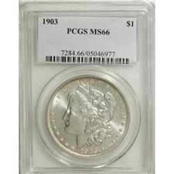 1903 $1 MS66 PCGS. PCGS Population (687/60). NGC C