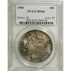 1903 $1 MS66 PCGS. PCGS Population (687/60). NGC C