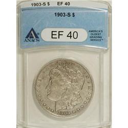 1903-S $1 XF40 ANACS. NGC Census: (90/659). PCGS P