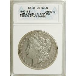 1903-S $1 Small S XF45 ANACS. NGC Census:
