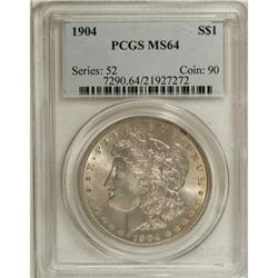 1904 $1 MS64 PCGS. PCGS Population (919/169). NGC