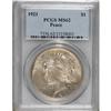 Image 1 : 1921 $1 MS62 PCGS. PCGS Population (1444/6736). NG