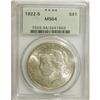 Image 1 : 1922-S $1 MS64 PCGS. PCGS Population (1182/216). N