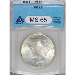 1923 $1 MS65 ANACS. NGC Census: (22759/1429). PCGS