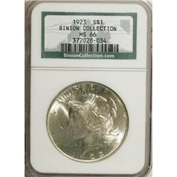 1923 $1 MS66 NGC. NGC Census: (1399/42). PCGS Populati