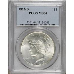 1923-D $1 MS64 PCGS. PCGS Population (1092/412). N