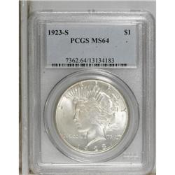 1923-S $1 MS64 PCGS. PCGS Population (1292/96). NG