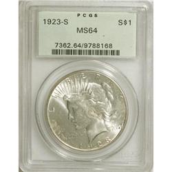 1923-S $1 MS64 PCGS. PCGS Population (1292/96). NG