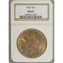 1924 $1 MS65 NGC. NGC Census: (5284/899). PCGS Pop