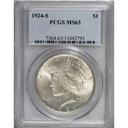 1924-S $1 MS63 PCGS. PCGS Population (1093/1004).