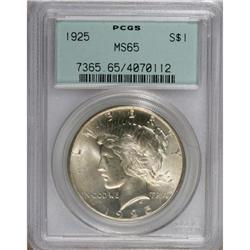1925 $1 MS65 PCGS. PCGS Population (5277/1231). NG