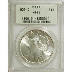 1926-D $1 MS64 PCGS. PCGS Population (1260/745). N