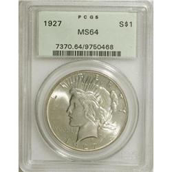 1927 $1 MS64 PCGS. PCGS Population (1161/200). NGC