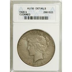 1928 $1 --Cleaned--ANACS. AU50 Details. NGC Census: