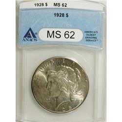 1928 $1 MS62 ANACS. NGC Census: (802/1927). PCGS P
