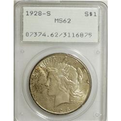 1928-S $1 MS62 PCGS. PCGS Population (777/2794). N