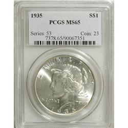 1935 $1 MS65 PCGS. PCGS Population (582/146). NGC