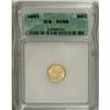 Image 1 : 1851 G$1 AU58 ANACS. NGC Census: (296/2624). PCGS Popu
