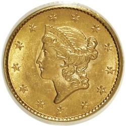 1852 G$1 MS62 PCGS. PCGS Population (388/507). NGC