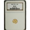 Image 1 : 1854 G$1 Type One MS62 NGC. NGC Census: (947/731).