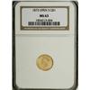 Image 3 : 1873 G$1 Open 3 MS63 NGC. NGC Census: (280/232). P