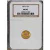 Image 1 : 1874 G$1 MS62 NGC. NGC Census: (923/1165). PCGS Po