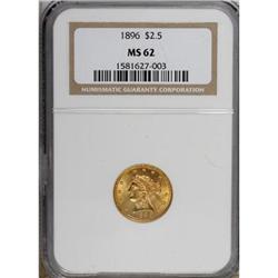 1896 $2 1/2 MS62 NGC. NGC Census: (140/267). PCGS