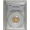 Image 1 : 1901 $2 1/2 MS63 PCGS. PCGS Population (431/550).