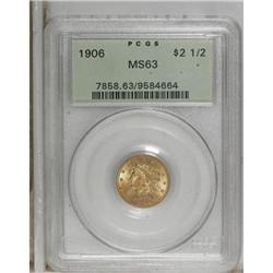 1906 $2 1/2 MS63 PCGS. PCGS Population (1185/1511)